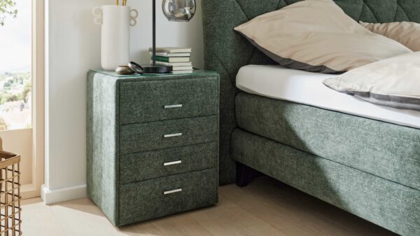 Interliving Boxspringbett Serie 1420 – Nachtkonsole Tonne