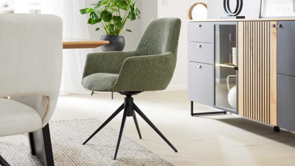 Interliving Esszimmer Serie 5605 – Armlehnstuhl 2282-04 mit Drehfunktion