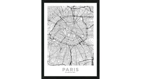 PRO®ART Kunstdruck Paris City Map